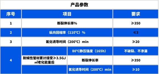 pe拖拉管產品參數